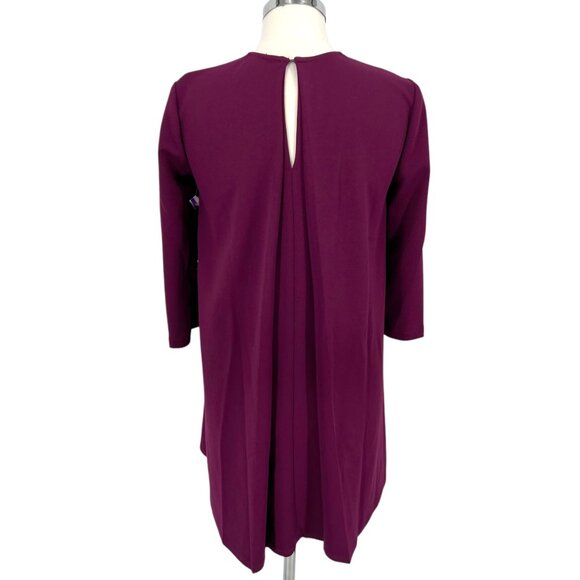 Donna Morgan Shift Swing Dress Purple Fuchsia Size 0 NWOT - Picture 6 of 11